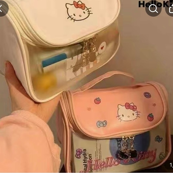 Hello Kitty Zippered Cosmetic Bag - Free Gift with Purchase - Picture 2 of 4